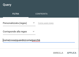 regex google search console